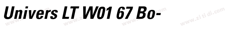 Univers LT W01 67 Bo字体转换